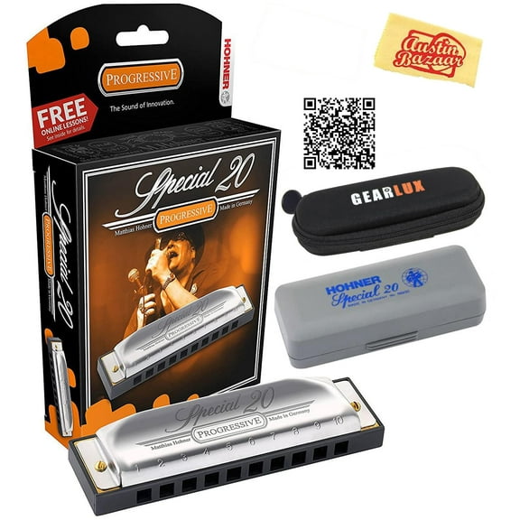 Hohner Special 20 Harmonica - Key of G w/ Zip Pouch