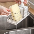 thumbnail image 3 of Soporte de esponja Macarena Organizador de fregadero de cocina 20x8.5x10cm Blanco, 3 of 8