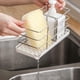 thumbnail image 3 of Soporte para esponja para fregadero de cocina, organizador para fregadero, cepillo para jabón, soporte para baño blanco, 3 of 9