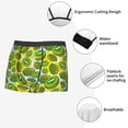 thumbnail image 3 of Pofeuu Watercolor Kiwi Fruits Summer Print Men’s Boxer Briefs, Moisture-Wicking Underwear, Regular,Trunk-Medium, 3 of 5