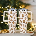 thumbnail image 6 of Christmas Tumbler 40oz Gingerbread Tumbler with Lid and Straw Xmas Insulated Cup Coffee Mug Christmas Gifts for Women Men, 6 of 6