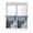 Blue Gray, variant on Teal Grey Kitchen Curtains 54 Inches length, Abstract Art Oil Painting Modern Geometric Window Treatment Curtain Drapes, Thermal Insulated Drapes for Basement Hotel RV, 42"x54", 2 Panels