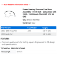 thumbnail image 2 of Power Steering Pressure Line Hose Assembly - 59.75 Inch - Compatible with 2005 - 2008 Honda Pilot AWD 3.5L V6 GAS 2006 2007, 2 of 2
