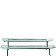 thumbnail image 1 of Couronne Co Two-Tier Recycled Glass Platter & Metal Stand, M365-2057, 17 inches long, 1 of 2
