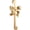 Gold, variant on 1-Pack Metal Bow-Shaped Christmas Wreath Hangers for Front Door