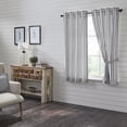 thumbnail image 5 of VHC Brands, Sawyer Mill Ticking Stripe Prairie Panel, Black, 63x36, Set of 2, 5 of 5