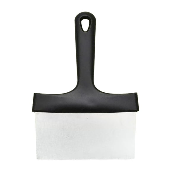 Shoreew Stainless Steel Griddle Scraper with Handle BBQ Cleaning Shovel Flat Top Grill Scraper Outdoor Barbecue Turners