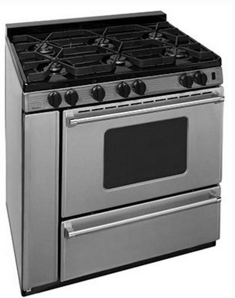 PREMIER P36S3182PS  36" AND LARGER FREE STANDING GAS RANGE Stainless Steel