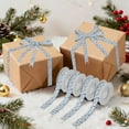 thumbnail image 7 of 5 Rolls Christmas Ribbon 1.5 inch Wide Decorative Ribbon for Gift Wrapping and Holiday Decorations Cute Blue Dinosaurs, 7 of 7