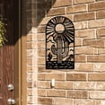 thumbnail image 5 of Art Metal Wall Art Cactus Sun Mountain Forest Decor Landscape Hanging Plaques Ornaments Sculpture Sign Decoration, 5 of 5