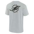 thumbnail image 3 of Unisex Gray Miami Dolphins Elements Super Soft Short Sleeve T-Shirt, 3 of 3
