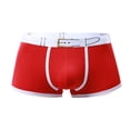 thumbnail image 1 of B91xZ sous-Vêtements pour Hommes, Boxeurs en Coton Respirant, Rouge TG, 1 of 5