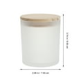thumbnail image 2 of Sipeihong 2Pcs Round Glass Jars with Wood Lid - Kitchen Storage Containers, 2 of 10