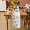 thumbnail image 2 of Eucalyptus Leaves Table Runner 72 Inches Long Farmhouse Dress Scarves, Brown Summer Botanical Weeping Dining Tablerunner for Coffee Table/Kitchen Island/Party Décor, 13" x 72", 2 of 8