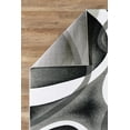 thumbnail image 3 of GLORY RUGS Modern Area Rug 5x7 Gray White Swirls Carpet Bedroom Living Room Contemporary Dining Accent Sevilla Collection 4816, 3 of 4
