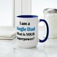 thumbnail image 4 of CafePress - I'm A Single Dad - 15 oz Ceramic Large White Novelty Mug, 4 of 4