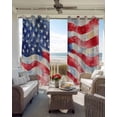thumbnail image 4 of American Flag Blackout Curtains 54 Inches Long for Bedroom, Abstract Oil Painting Farmhouse USA Flag Thermal Insulated Room Darkening Black Out Window Curtain Panels Grommet Drapes for Living Room, 4 of 8