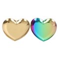 thumbnail image 1 of bandejas de acero inoxidable con forma de corazón para guardar joyas, anillos, collares y accesorios., 1 of 6