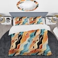 thumbnail image 2 of Designart "Kaleidoscopic Desert Fantasy" Beige Abstract Bedding Covert Set - Modern & Contemporary Bed Set With 2 Shams, 2 of 5