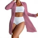 thumbnail image 1 of Gibobby Trajes de Natación para Mujer Bikinis de cintura alta para mujer, conjunto de Bikini Sexy de 3 piezas, traje de baño para cubrir, traje de baño d(Rosa,XL), 1 of 5
