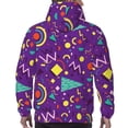 thumbnail image 6 of Bingfone Retro 80s Style Men'S Drawstring Hoodie Long Sleeve Pocket Sweatshirts-Large, 6 of 9