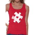 thumbnail image 1 of Awkward Styles Autism Puzzle Tank Tops for Women Autism Awareness Tank Top Autism Gifts Autistic Spectrum Awareness Women's Tank Top Support Autism Awareness Tanks Autism Acceptance Women's Tops, 1 of 4