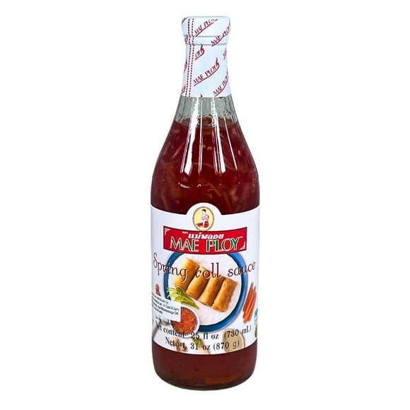 Mae Ploy - Sauce de Printemps - Lot de 12 - 730ml - Sucré & Acide - Usage Polyvalent - Parfait pour les Rouleaux de Printemps & Trempette (12ct)