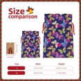 thumbnail image 3 of Fuzoiu Paint Butterflies Print Christmas Gift Bag,Burlap Gift Bag with Drawstring Closure & Hang Tag,Perfect for Holidays, Birthdays, and Special Occasions-Small, 3 of 7