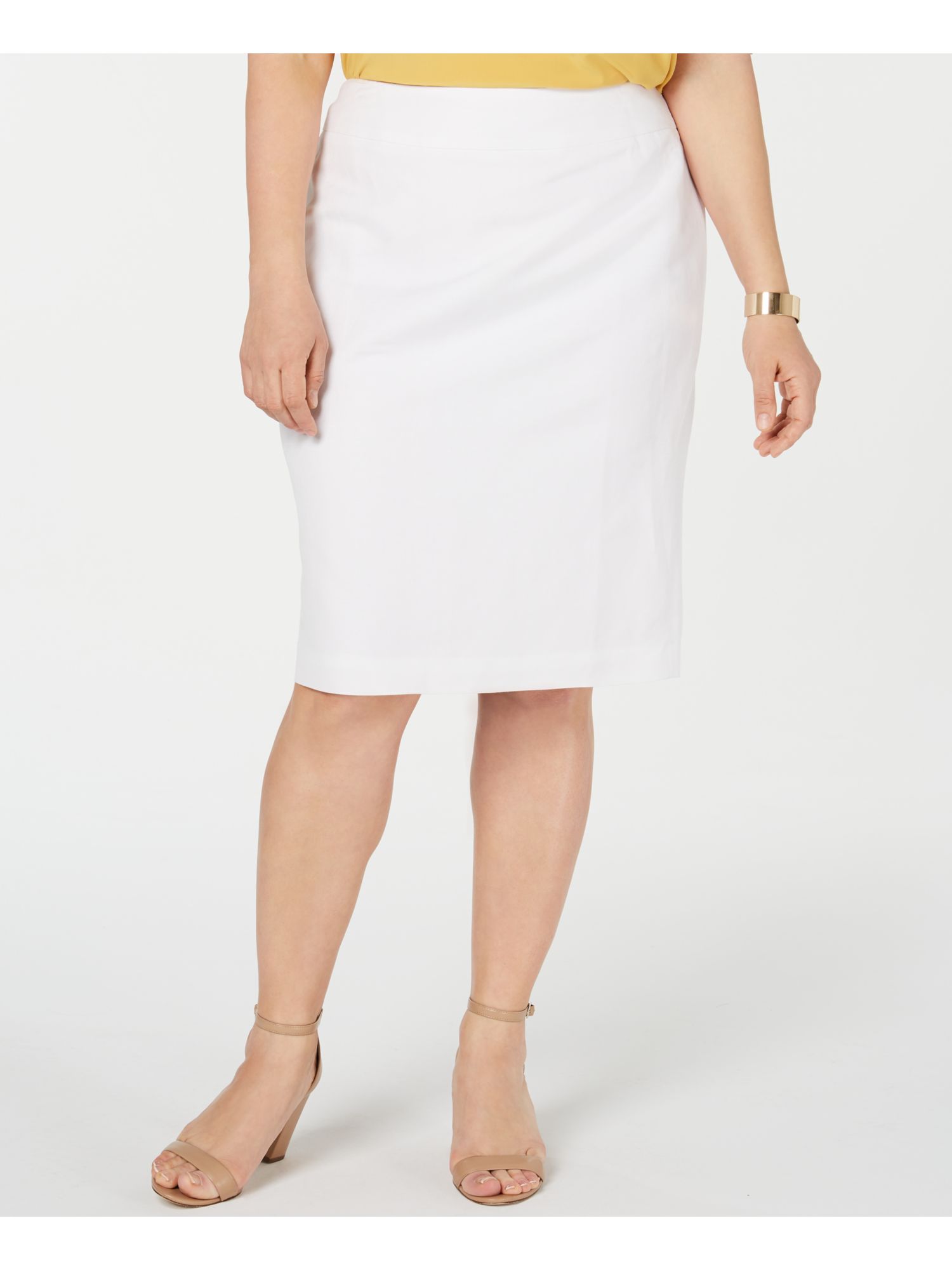 kasper crepe pencil midi skirt