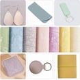 7Pcs PU Leather Fabrics DIY Craft Rectangle with Butterfly Flower