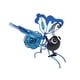 thumbnail image 1 of Farol solar para jardín, decoración colgante de abeja, decoración para insectos al aire libre, impermeable y estéticamente agradable (azul), 1 of 7