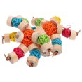 thumbnail image 4 of Shisuyan Wooden Parrot Chewing Toy Parrot Cage Hanging Toy Rattan Ball Parrot Bite Toy, 4 of 8