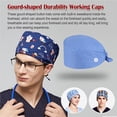 thumbnail image 2 of Gorros De Trabajo De 6 Piezas Para Médicos, En Forma De Calabaza, Servicio Prolongado, Color Puro, Botón De Pulido Opaco, Colores Surtidos, Sombreros De Funcionamiento Unisex matsuzay  AP008642-20, 2 of 6