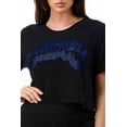 thumbnail image 2 of Untamable Blue Rhinestone Crop Top, 2 of 4