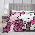 thumbnail image 5 of Hello Kitty Throw Blanket, Cozy Flannel Blankets For Boys Girls, Super Soft Warm Blanket For Couch Sofa Bed, 5 of 9