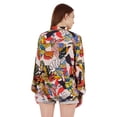 thumbnail image 5 of Inkmeso Printed Long Sleeve Oversized Shirt For WoMen's Loose Fit Button-Down Shirts Tunic, 5 of 7