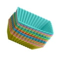 thumbnail image 1 of Minkissy 24Pcs Baking Molds for Cupcakes Assorted Color for Home Baking, 1 of 8