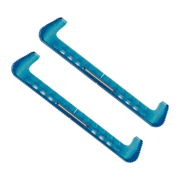 2 fundas para cuchillas de patines de hielo, accesorio de protección universal para patines de hielo, deportes, hockey, adolescentes, adultos, hombres Azul