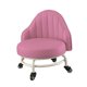 thumbnail image 1 of Taburete bajo con ruedas, asiento con ruedas, taburete corto giratorio de 360 °, taburete de polea de maquillaje, taburete de pedicura para garaje, Rosa, 1 of 9