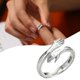 thumbnail image 1 of Anillo Love Hug Ring con dedo abierto, totalmente ajustable, plateado, 1 of 4