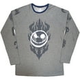 thumbnail image 1 of The Nightmare Before Christmas  Adult Flaming Jack Long-Sleeved T-Shirt, 1 of 1
