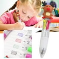 thumbnail image 1 of Four Kinds Of Christmas Pens Can Replace The Writing Color Ballpoint Pen Cartoon Snowman Old Man 4 Color Oil Pen Hand Account Color Pen Student (8ML) Pens Retractable Color Pen Set 1911 Parts List, 1 of 3