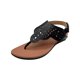 thumbnail image 4 of Chanclas de verano para mujer, zapatillas de tacón plano, sandalias, chanclas informales, zapatos huecos para mujer Wmkox8yii nm6843, 4 of 8