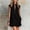 Black, variant on Morttic Women's Solid Color Stand Collar Half Zip Sleeveless Mini Dress – Side Pockets, Loose Shift, Casual Work & Weekend Light Purple,S