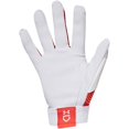 thumbnail image 3 of Under Armour Clean Up 21 Batting Gloves Pair DARK ORANGE | WHITE LG, 3 of 5