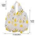 thumbnail image 5 of Pkhoxwe Embroidery Flower Handbag Transparent Mesh Shopping Bag Beach Mesh Tote Bag for Women Travel Shopping Daily Use, 5 of 7