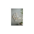 thumbnail image 6 of Geometric Wall Decor - Modern Grid Patterned Art - White & Gold Accent Wall Hanging - 31.5" x 23.5", 6 of 6