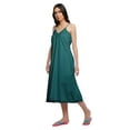 thumbnail image 3 of Moomaya Solid WoMen's Spaghetti Strap Knee Length Nightdress Cotton Nightwear, 3 of 6