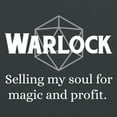 thumbnail image 2 of RPG Class Quote Warlock - Funny Roleplaying T Shirt - Medium - Dark Heather, 2 of 5