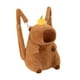 thumbnail image 4 of Mochila Felpa Capibara Bolso Piel para Estudiantes Niñas (con) Naranja, 4 of 7